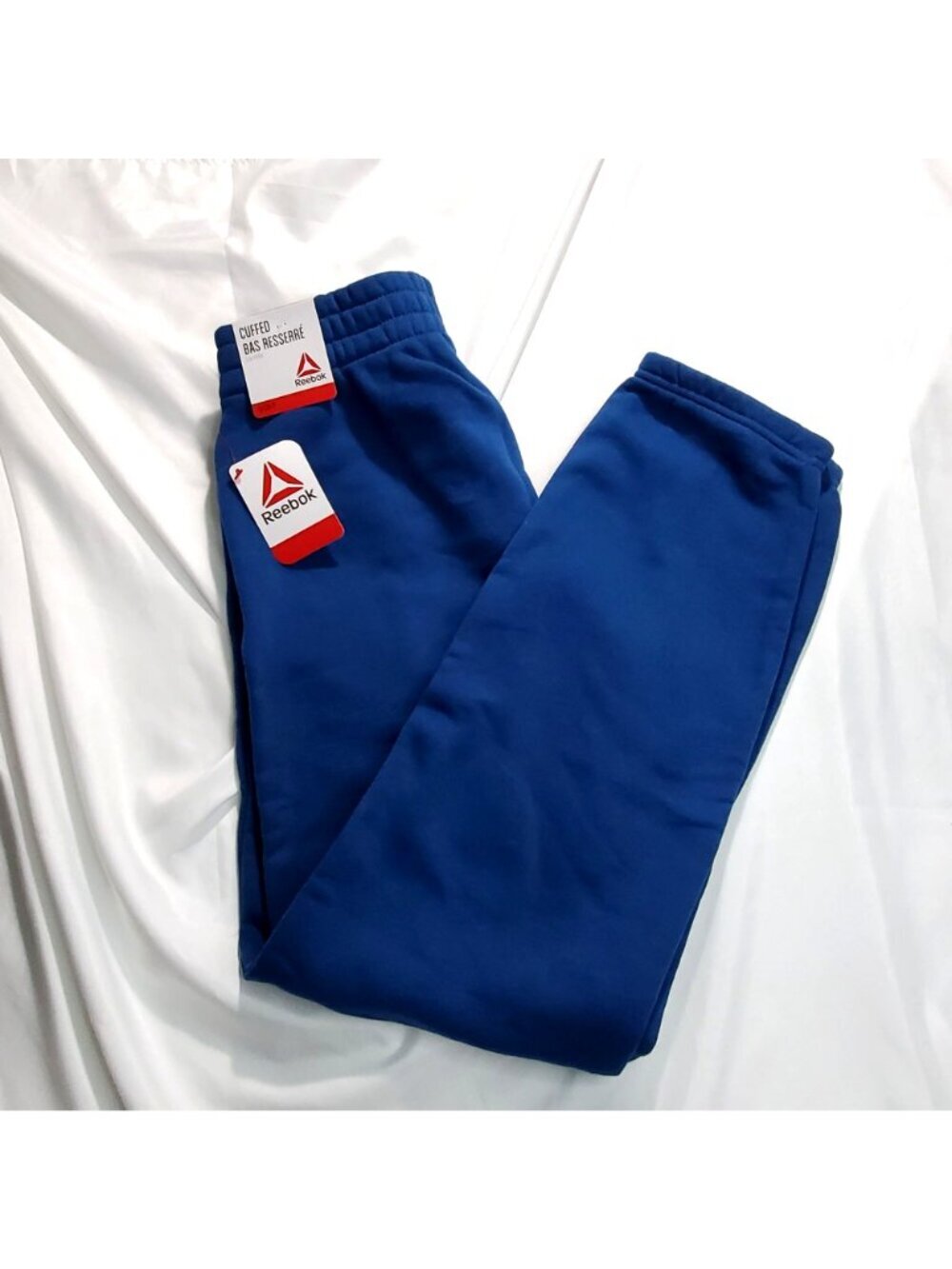 Reebok After Class Jogger Sweatpants Cuffed Poseidon Blue S Unisex Casual Athlet - Picture 7 of 11